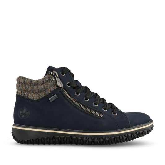 Ladies Z4263 Tex Laced Ankle Boot In Navy