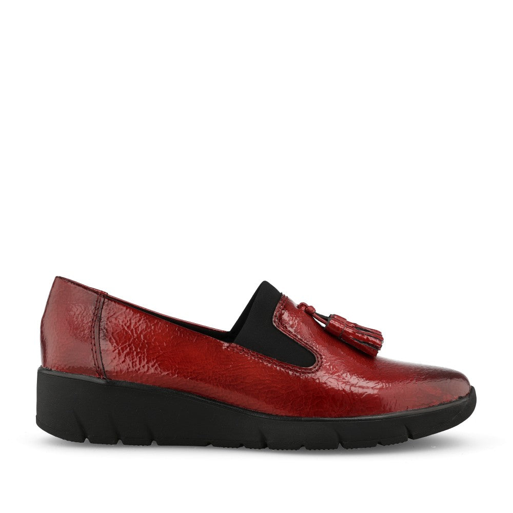 Ladies 8-24668 Loafer In Red