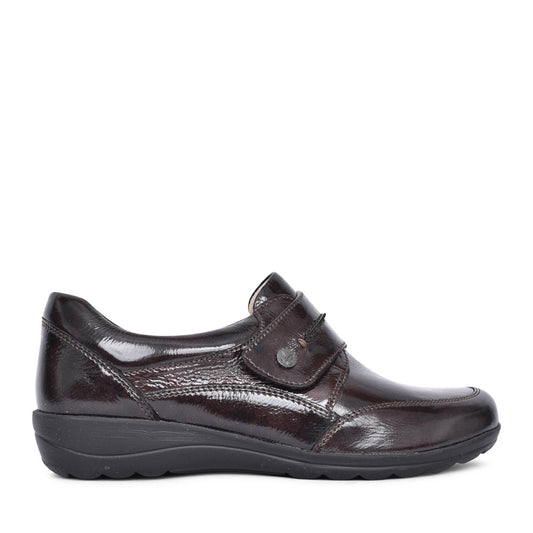 Ladies 9-24753 Velcro Shoe In Burgandy