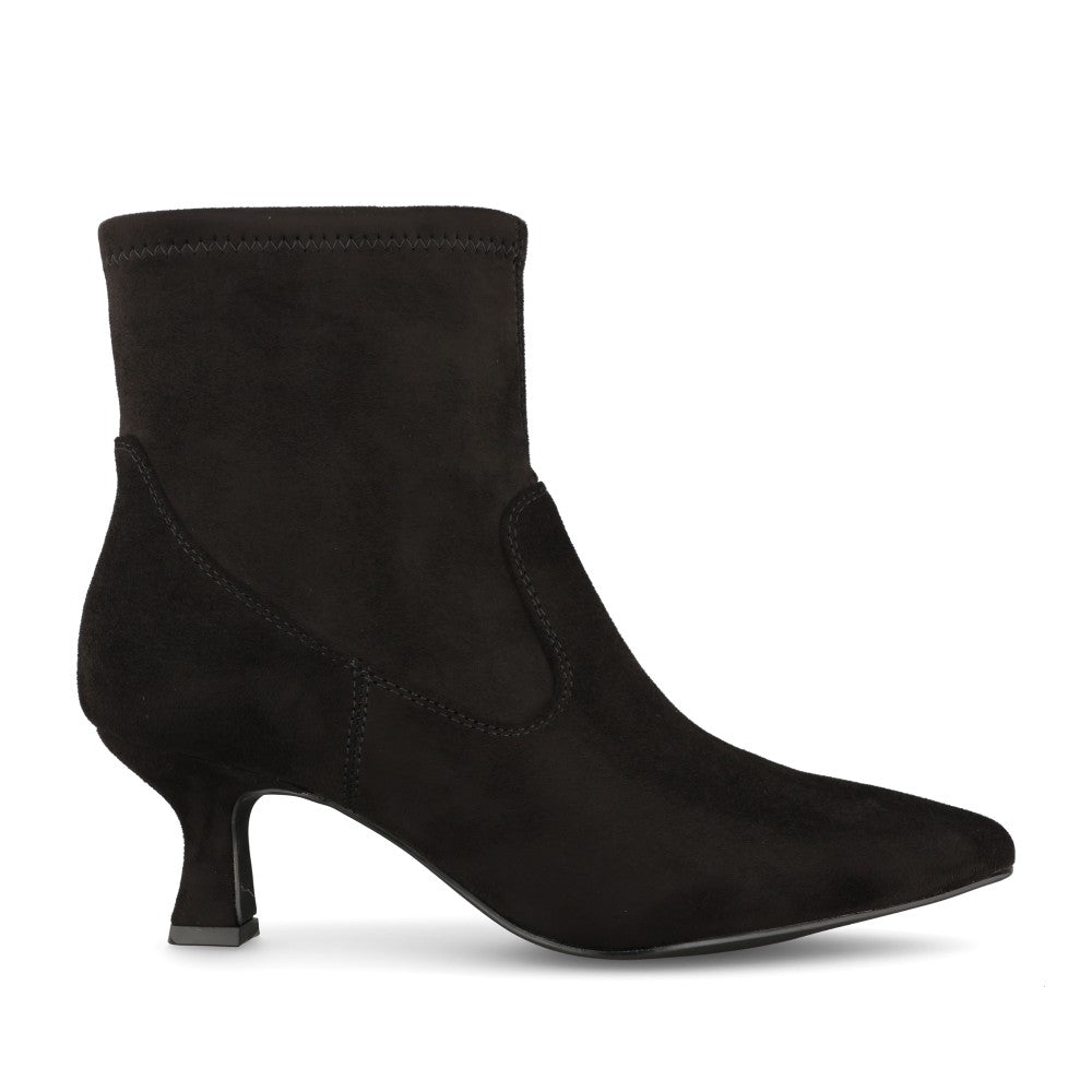 Ladies 2-25314 Medium Heel Ankle Boot In Black