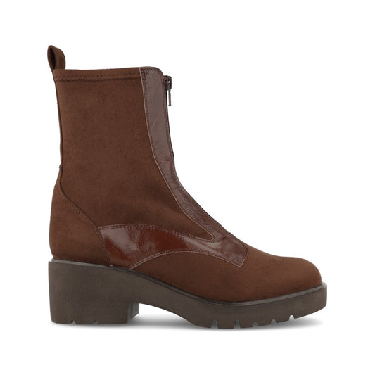 Ladies Jogin Ankle Boot In Brown