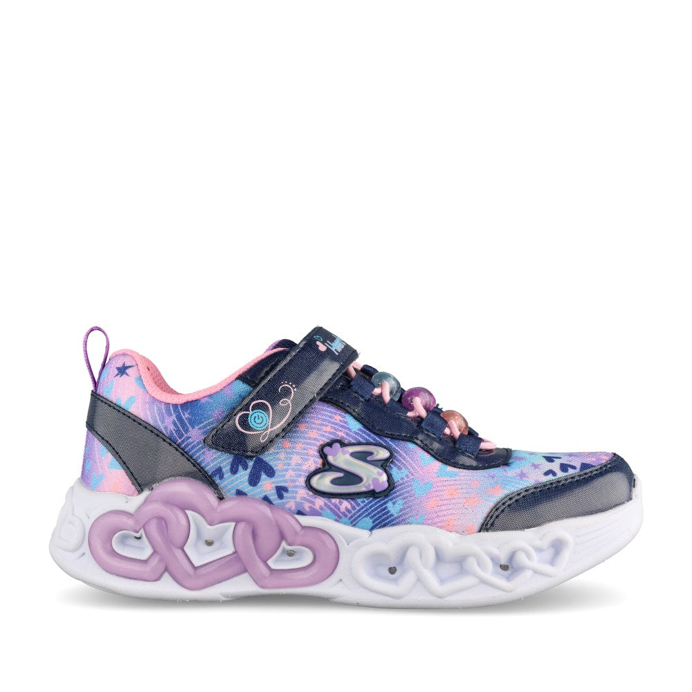 Girls 303261l Heart Lights Infinite Trainer In Navy