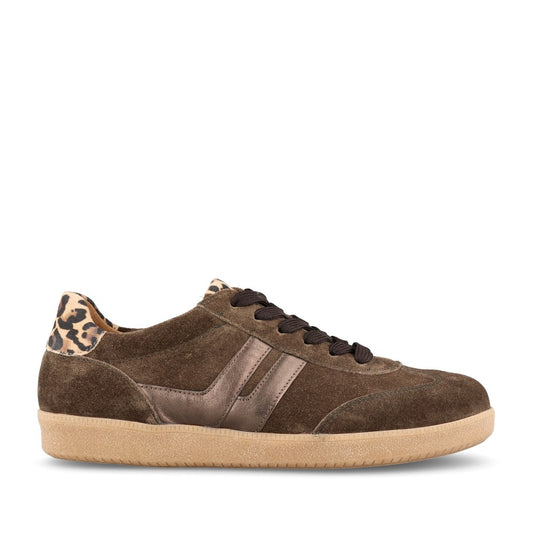 Ladies 73.300 Laced Trainer In Brown-multi