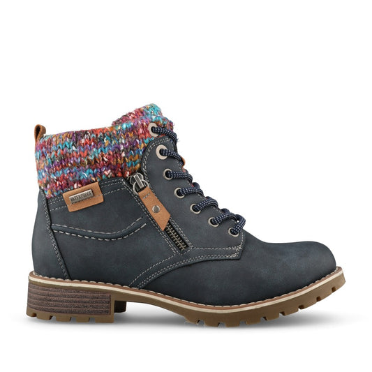 Ladies Tabasco Glb204 Waterproof Laced Ankle Boot In Navy