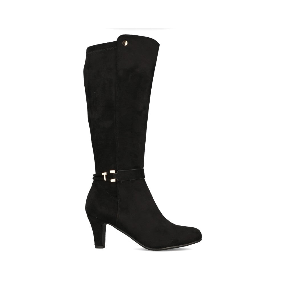 Ladies D6398 Long Leg Boot In Black