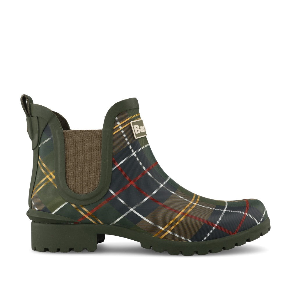 Ladies Wilton Chelsea Welly Boot In Class Tartan