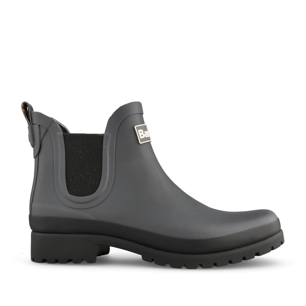 Ladies Mallow Chelsea Welly Boot In Charcoal