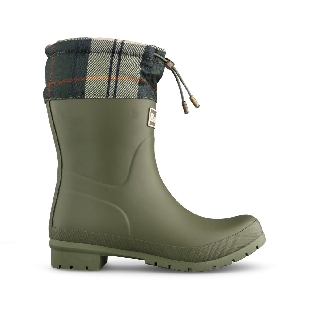Ladies Mowbray Mid Welly In Olive