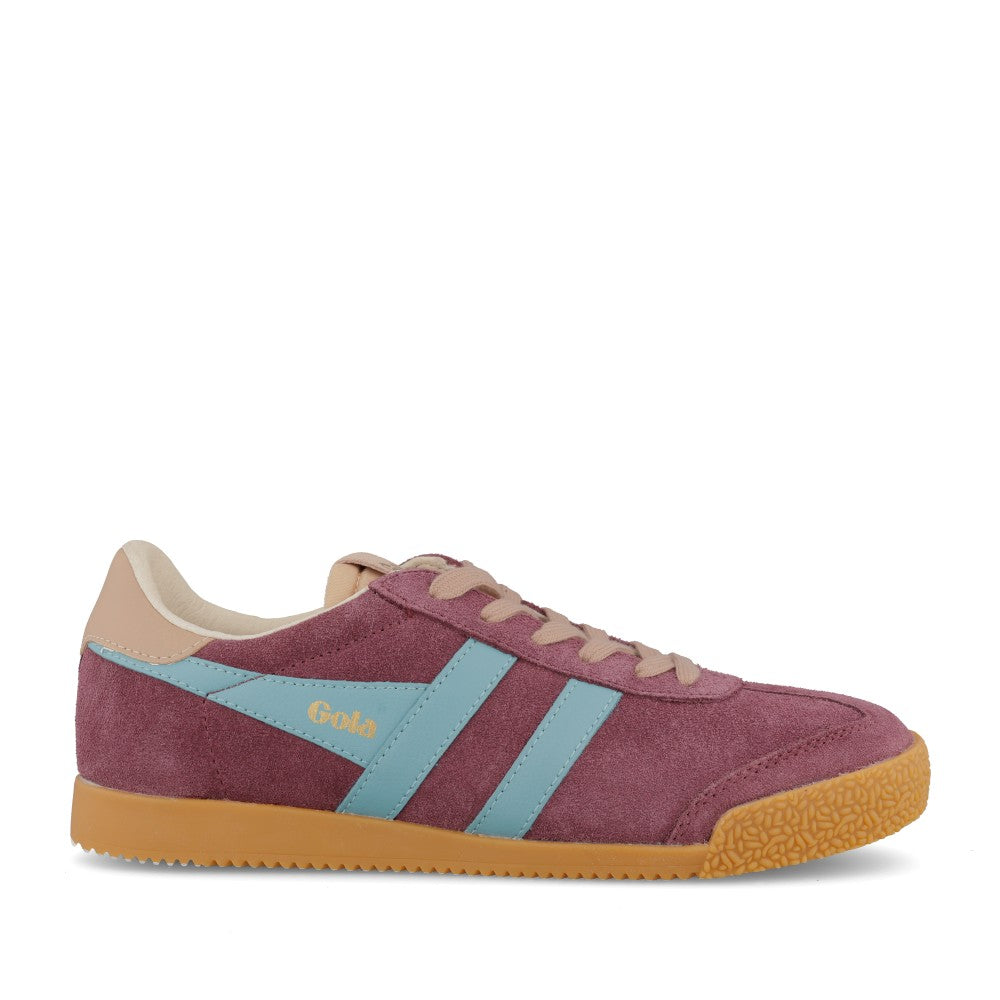 Ladies Elan Clb538 Laced Trainer In Wine