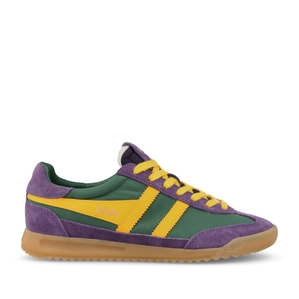 Ladies Firefly Clb577 Laced Trainer In Green