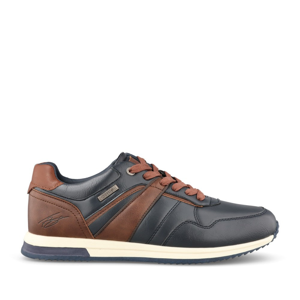 Mens Roigard Laced Trainer In Navy