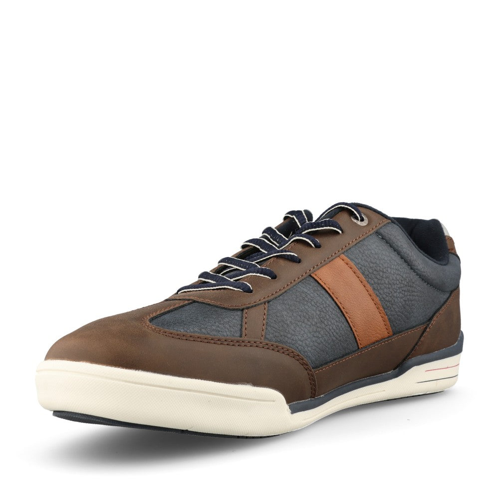 Mens Lakai Laced Trainer In Navy