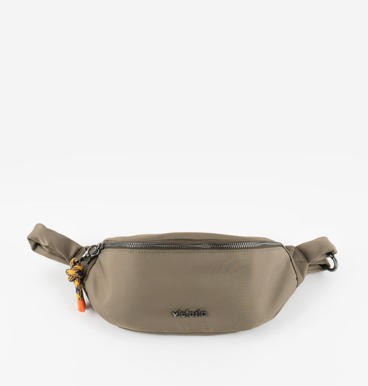 Ladies 9125105 Bolso Bum Bag In Khaki