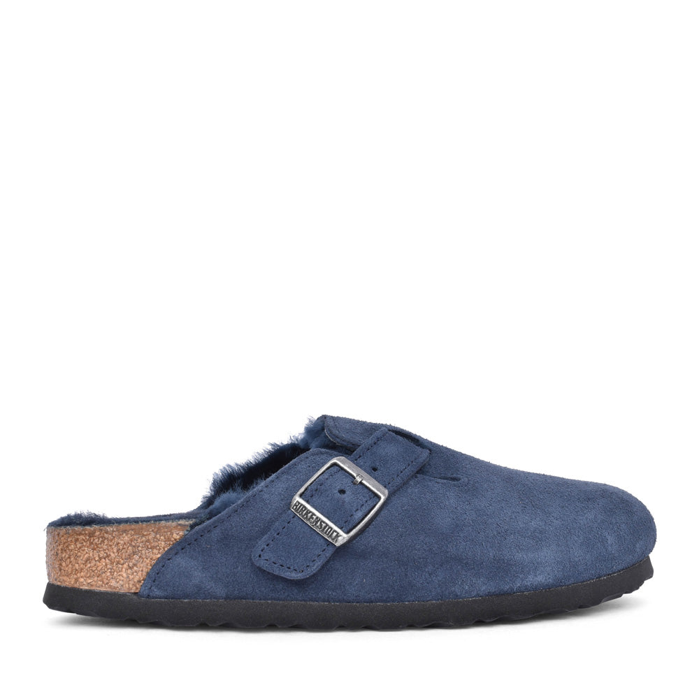 Ladies 1030701 Boston Shearling Clog In Navy