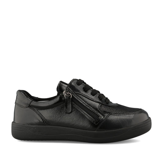 Ladies Bridgetown 75203 2v Laced Shoe In Blk Patent