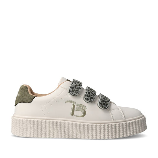 Ladies 12032202 Laced Trainer In Beige