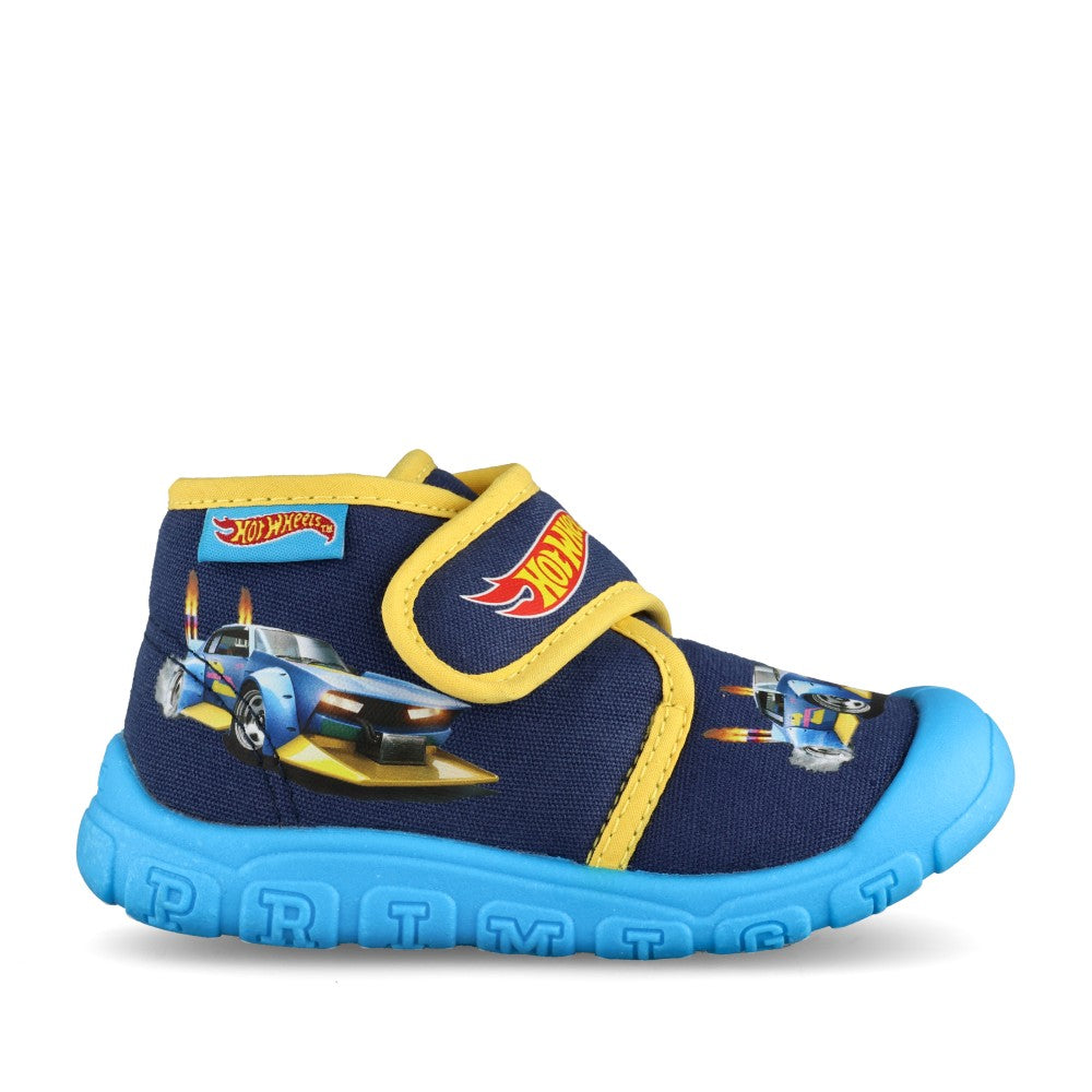 Boys 89895 Hot Wheels Velcro Slipper In Blue