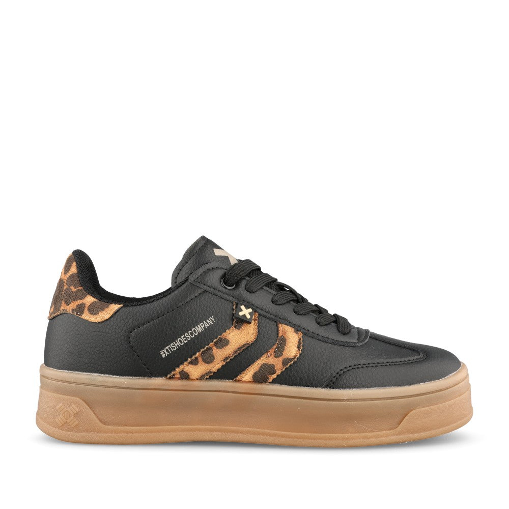 Ladies 144585 Laced Trainer In Leopard