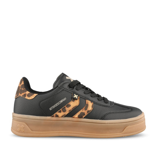 Ladies 144585 Laced Trainer In Leopard