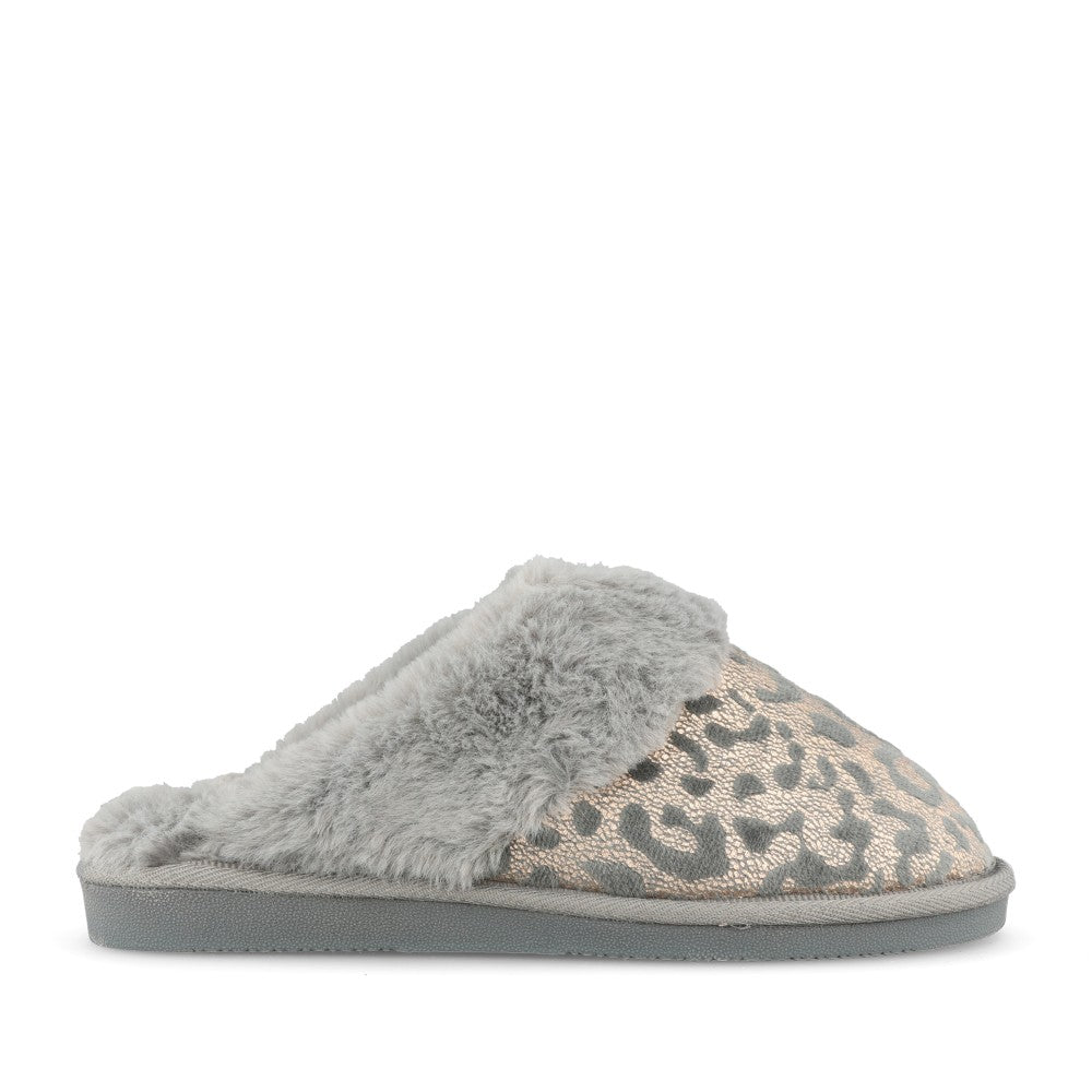 Ladies Lyla Mule Slipper In Grey