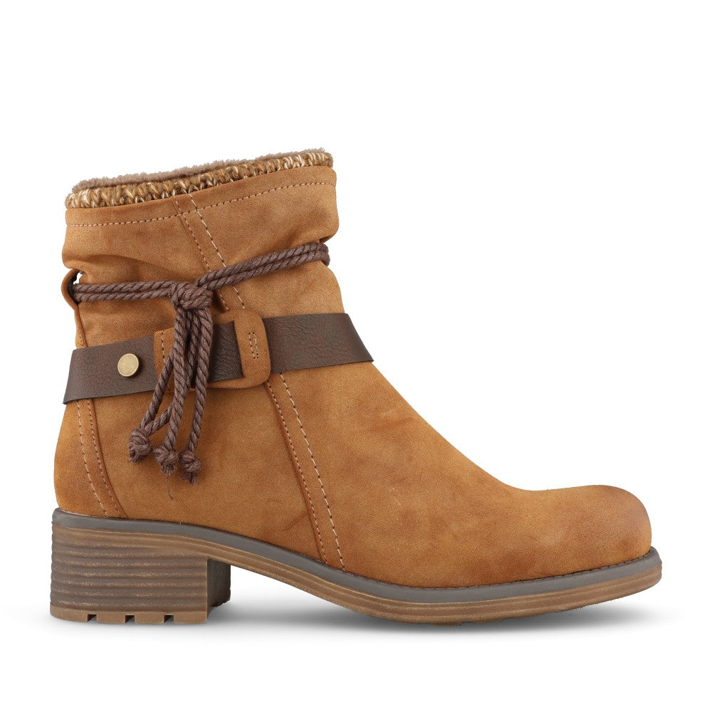 Ladies Stockholm Ankle Boot In Camel