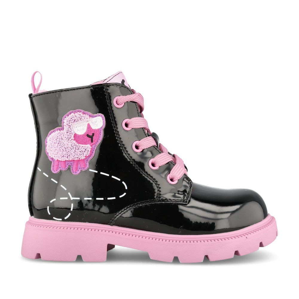 Girls 251342 Laced Ankle Boot In Black