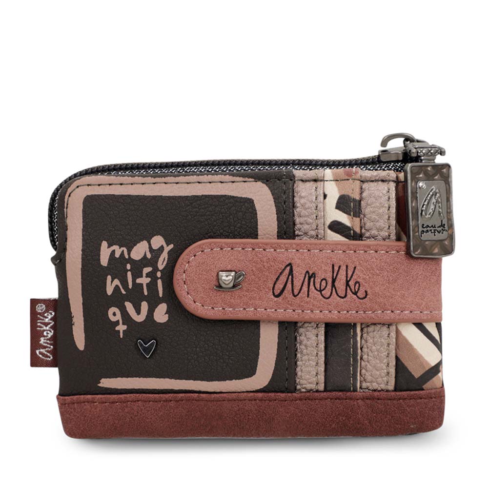 Ladies M41819-027 Card Holder In Brown-multi