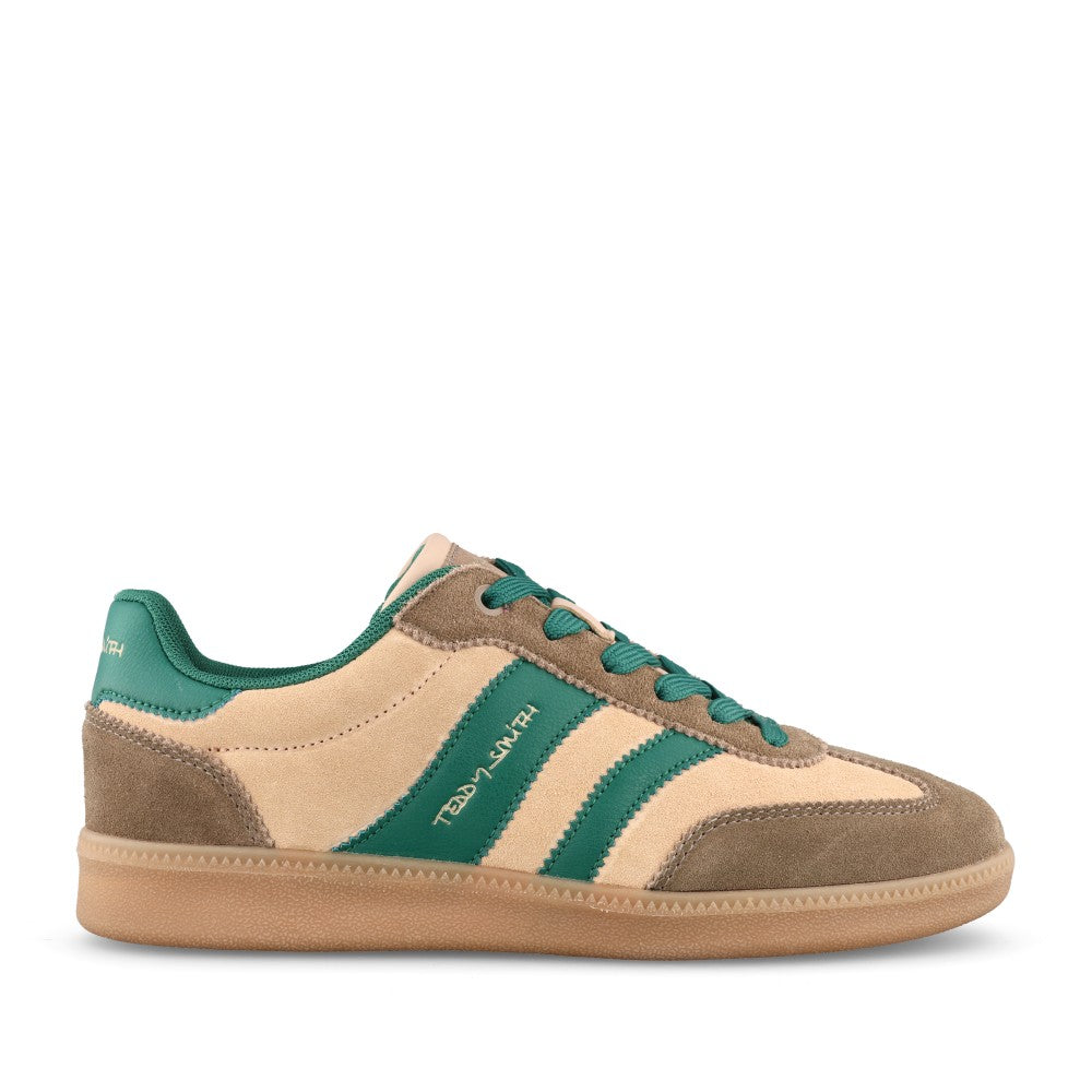 Ladies 12023502 Laced Trainer In Beige