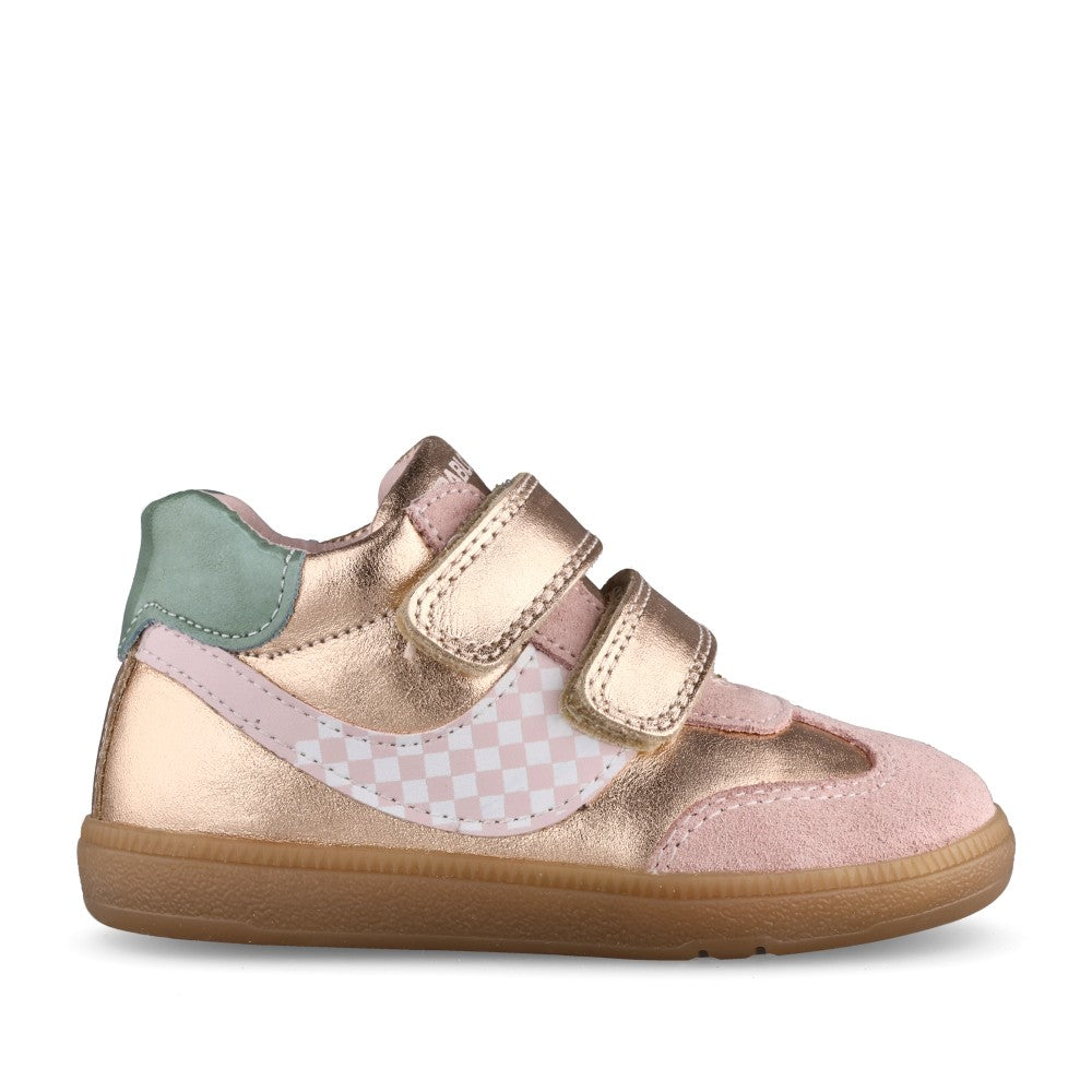Girls 062780 Double Velcro Boot In Pink