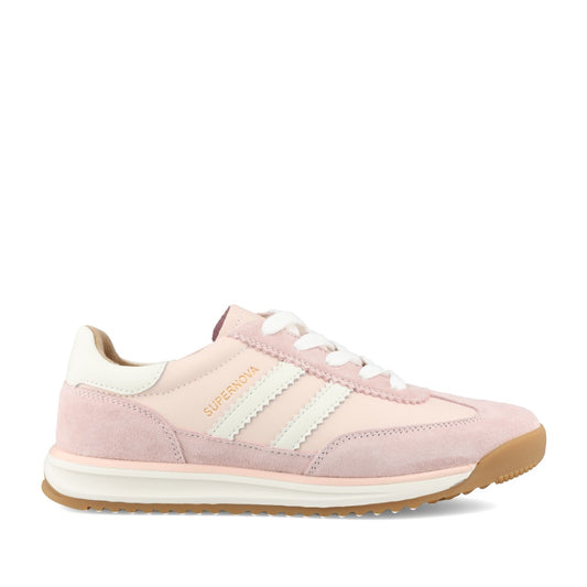 Ladies Seventy Three Laced Trainer In Pale Blush