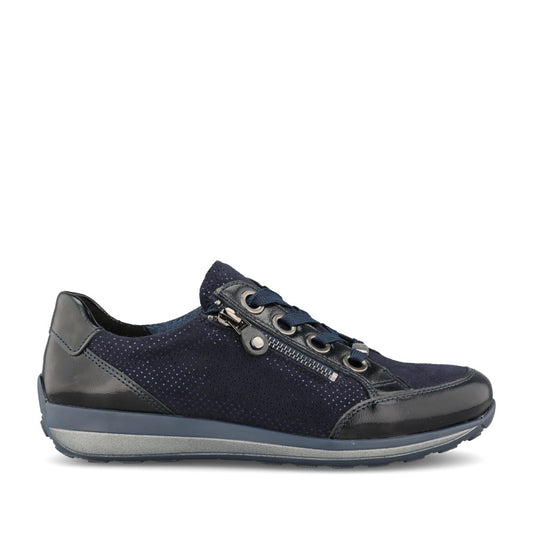Ladies 12-44587 Osaka Highsoft Laced Trainer In Navy