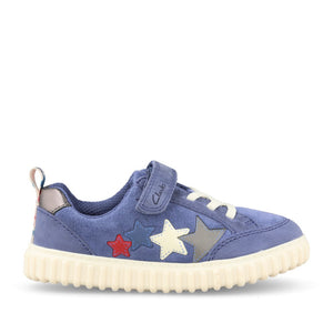 Boys Cove Go T Blue Leather Shoe In Kids F Fit
