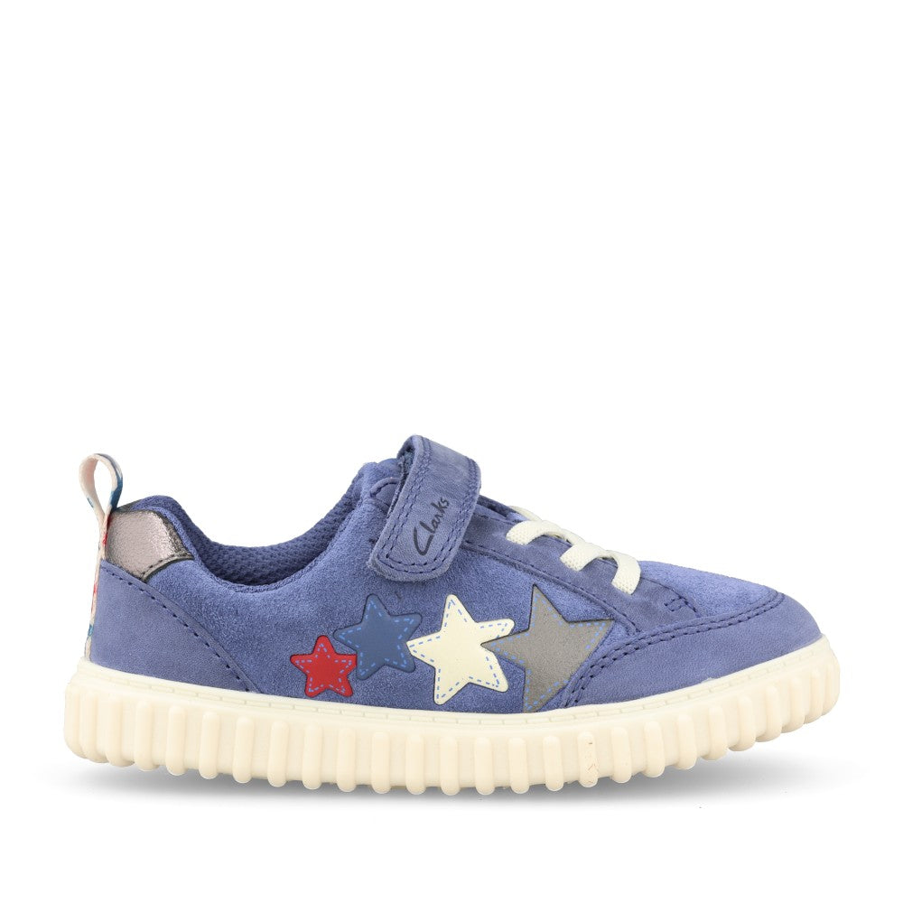 Boys Cove Go T Blue Leather Shoe In Kids F Fit