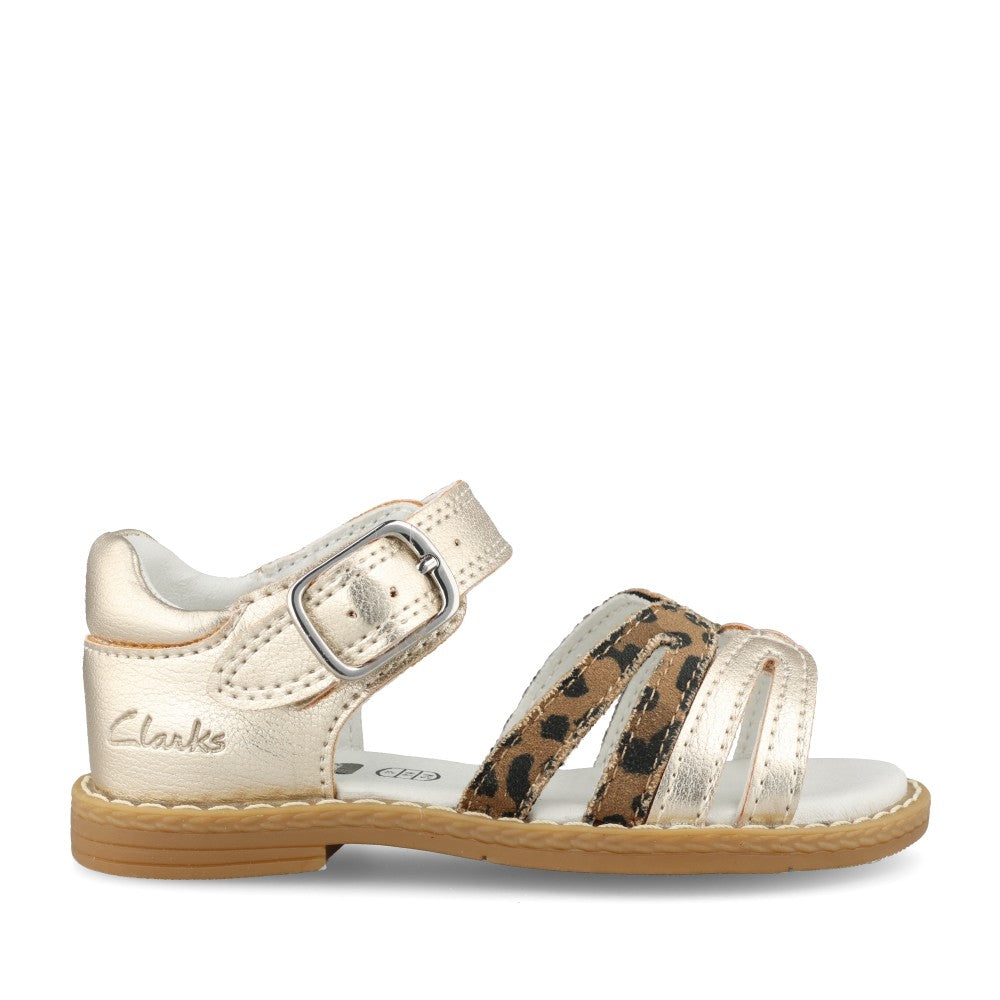 Girls Luana Dress T Leopard Print Sandal In Kids F Fit