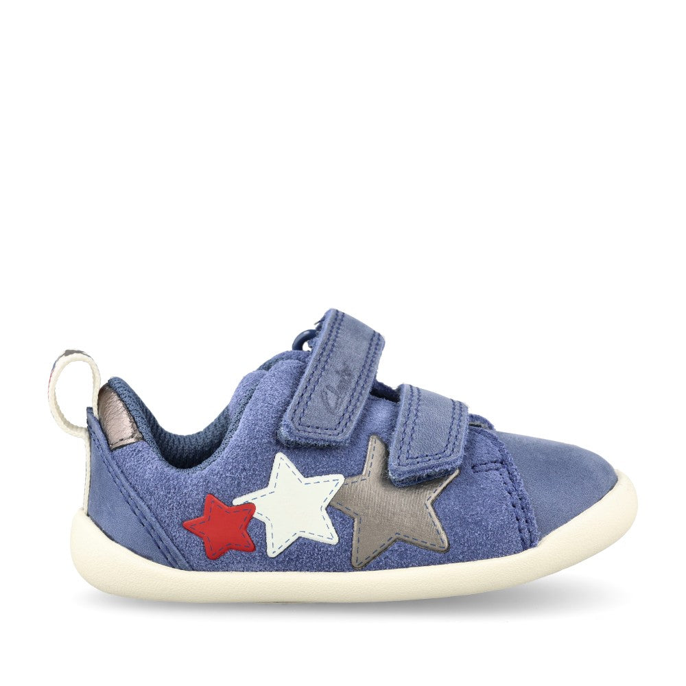 Boys Roamer City T Blue Leather Shoe In Kids G Fit