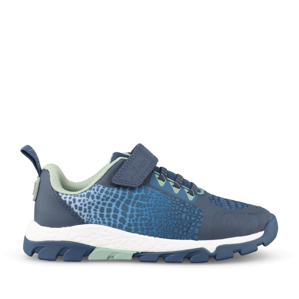 Boys Steggy2 Flux K Navy Blue Trainer In Kids G Fit