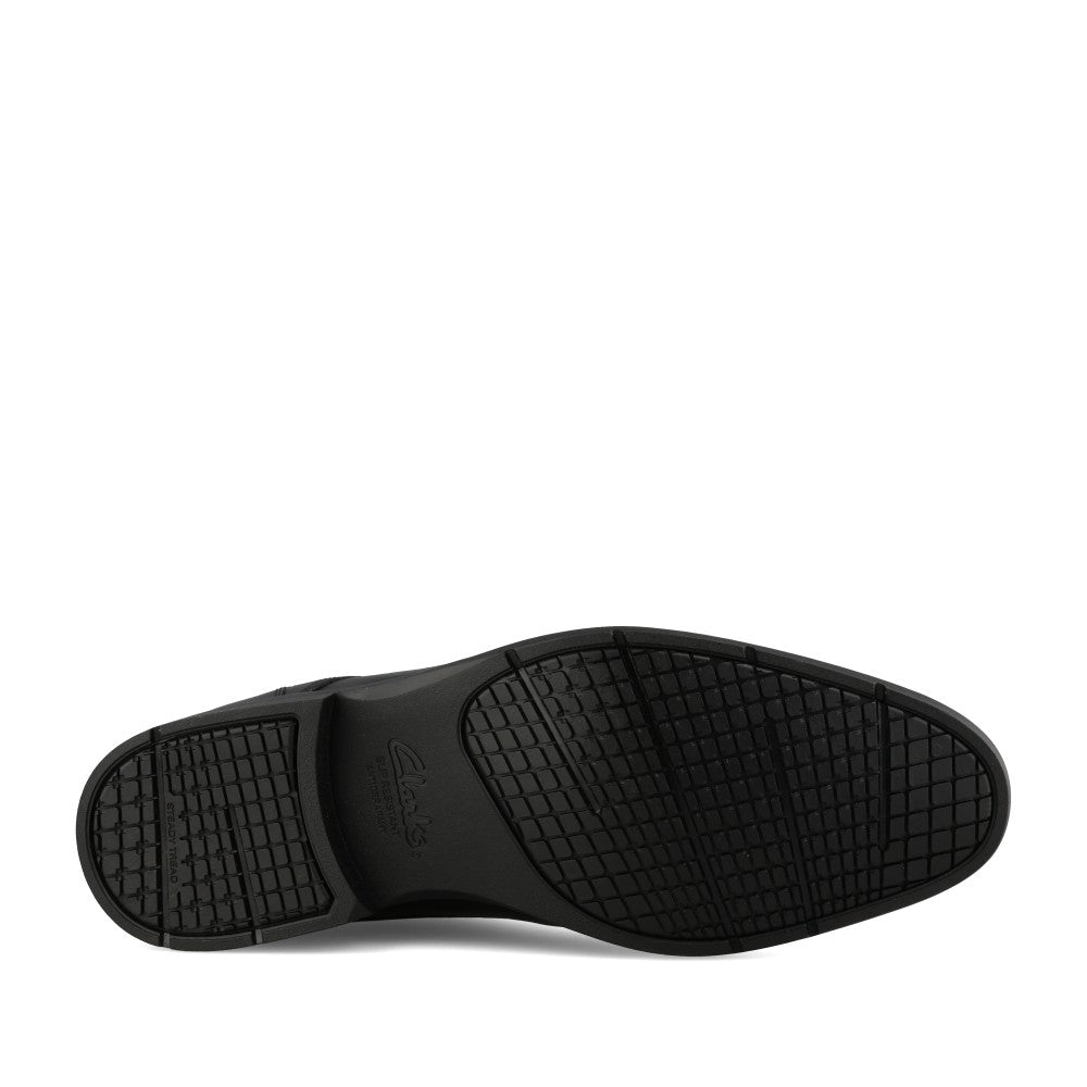 Mens Steadwell Cap Leather G-fit Shoe In Black Leather