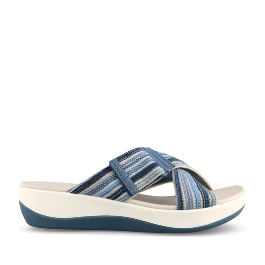 Ladies Arla Wave  D-fit Sandal In Blue