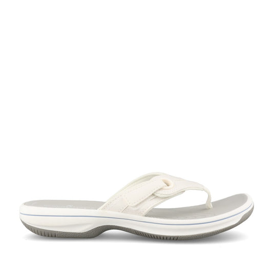 Ladies Brinkley Reyna D-fit Toe Post Sandal In White