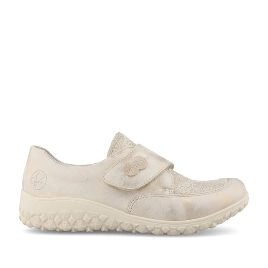 Ladies 59552 Velcro Shoe In Metallic
