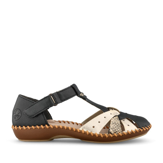 Ladies M1655 Cut-out Shoe In Black