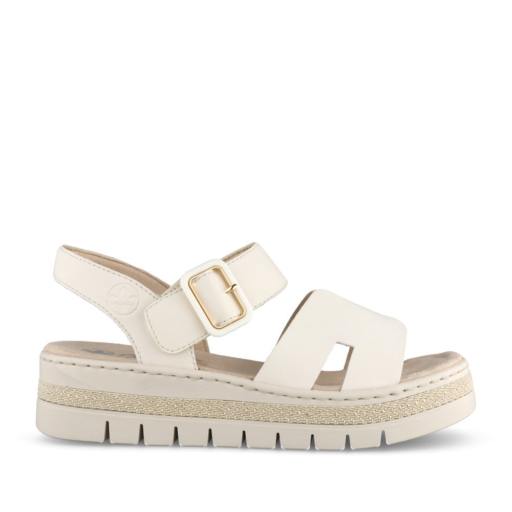 Ladies V4952 Platform Sandal In Beige