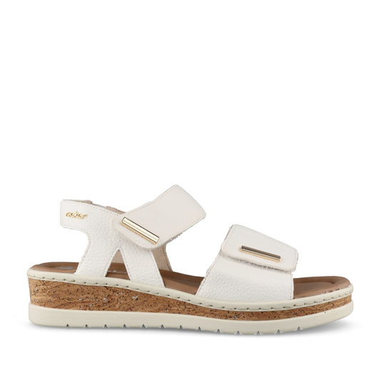 Ladies V4181 Wedge Sandal In White