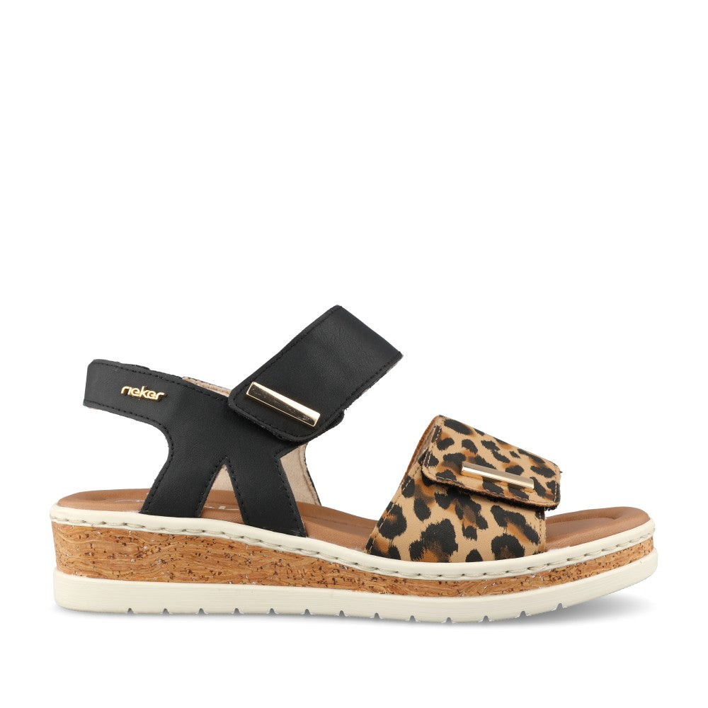 V4181 Wedge Sandal Leopard