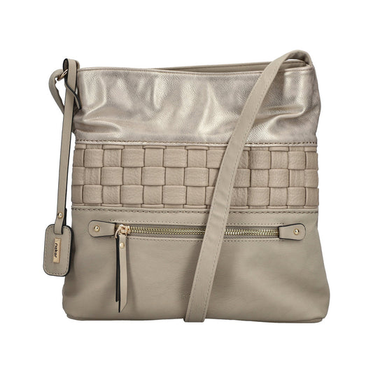 Ladies H1301 Cross Body Bag In Beige