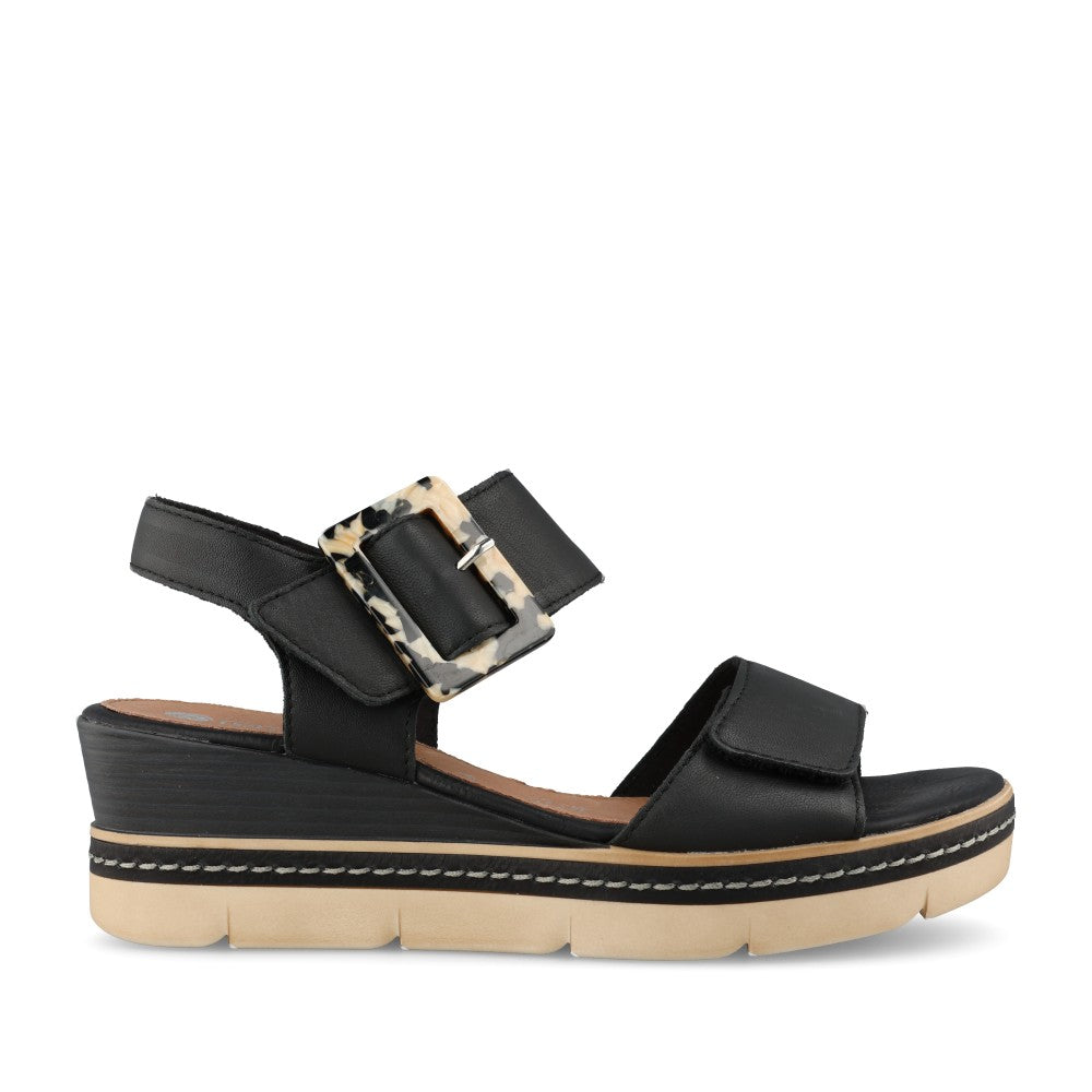 Ladies D2l53 Wedge Sandal In Black