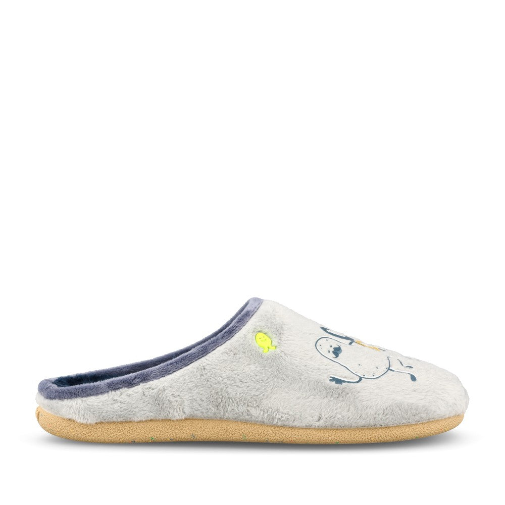 Mens 76953 Perley Mule Slipper In Grey