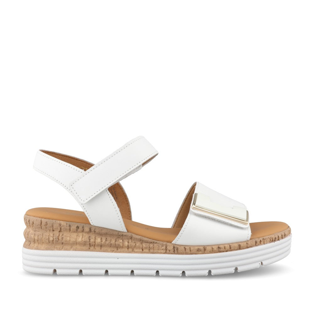 Ladies 82.700 Shout Wedge Sandal In White