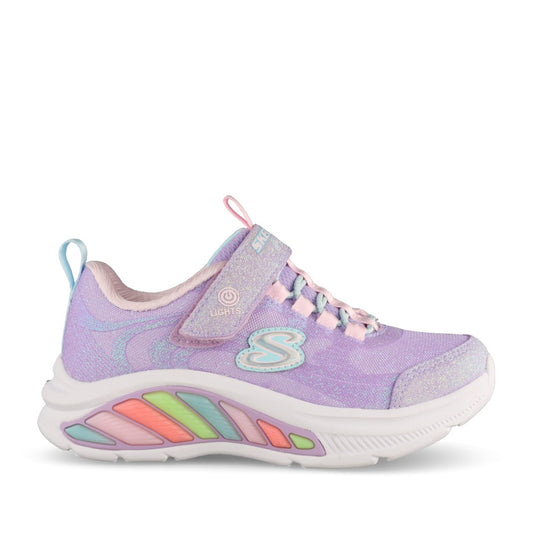 Girls 303726l Rainbow Cruisers Glitzy Glow Trainer In Lavender