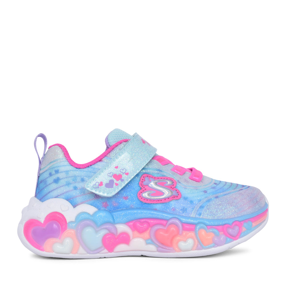 Girls 302696n Eternal Heart Lights Trainer In Blue